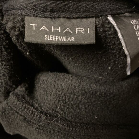 Tahari Sleepwear Sweatshirt Oversized Cozy Plush Cowl  Neck Drawstring XS - Picture 5 of 6